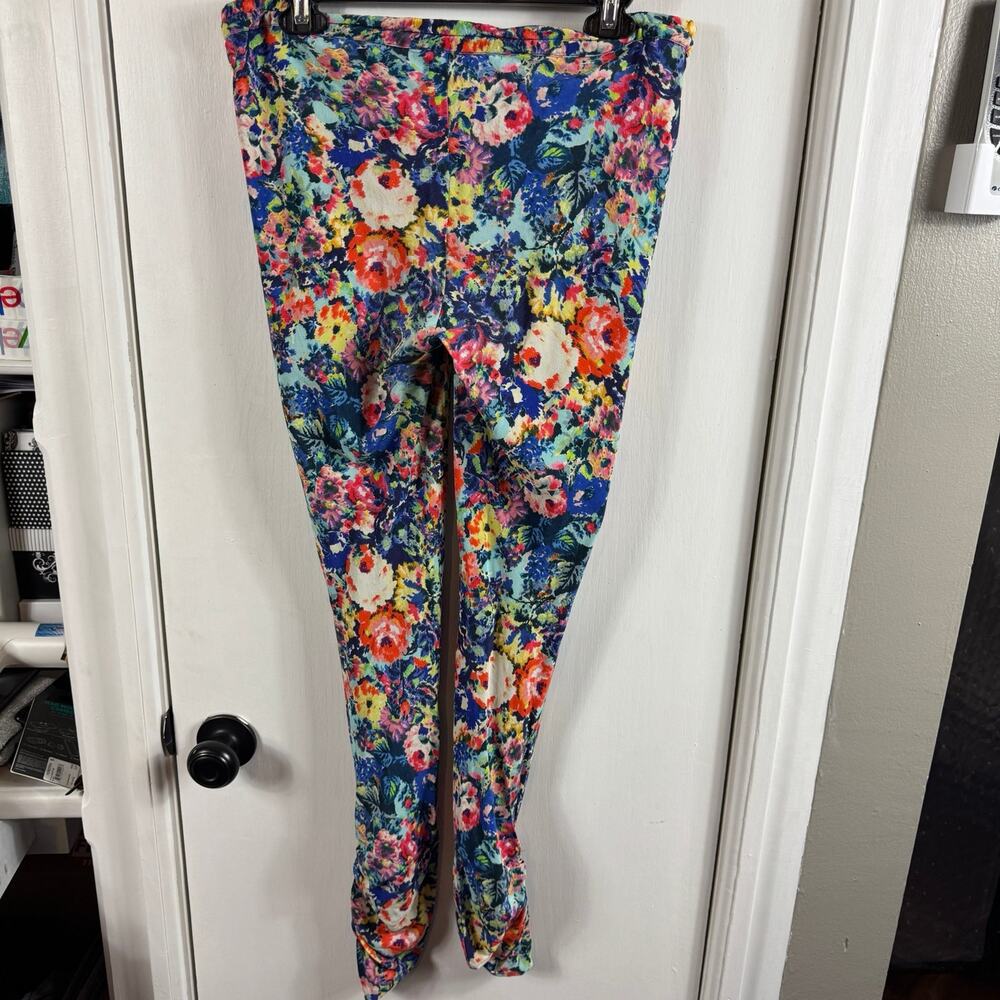 Megan Park 100% Silk Floral Drawstring Pants | Size 0 | Boho Luxe - Picture 6 of 8